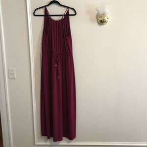 Plum maxi dress